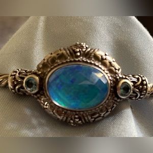 SARDA Artisan Bangle bracelet, hinge opening. Rope detailing. Rare piece